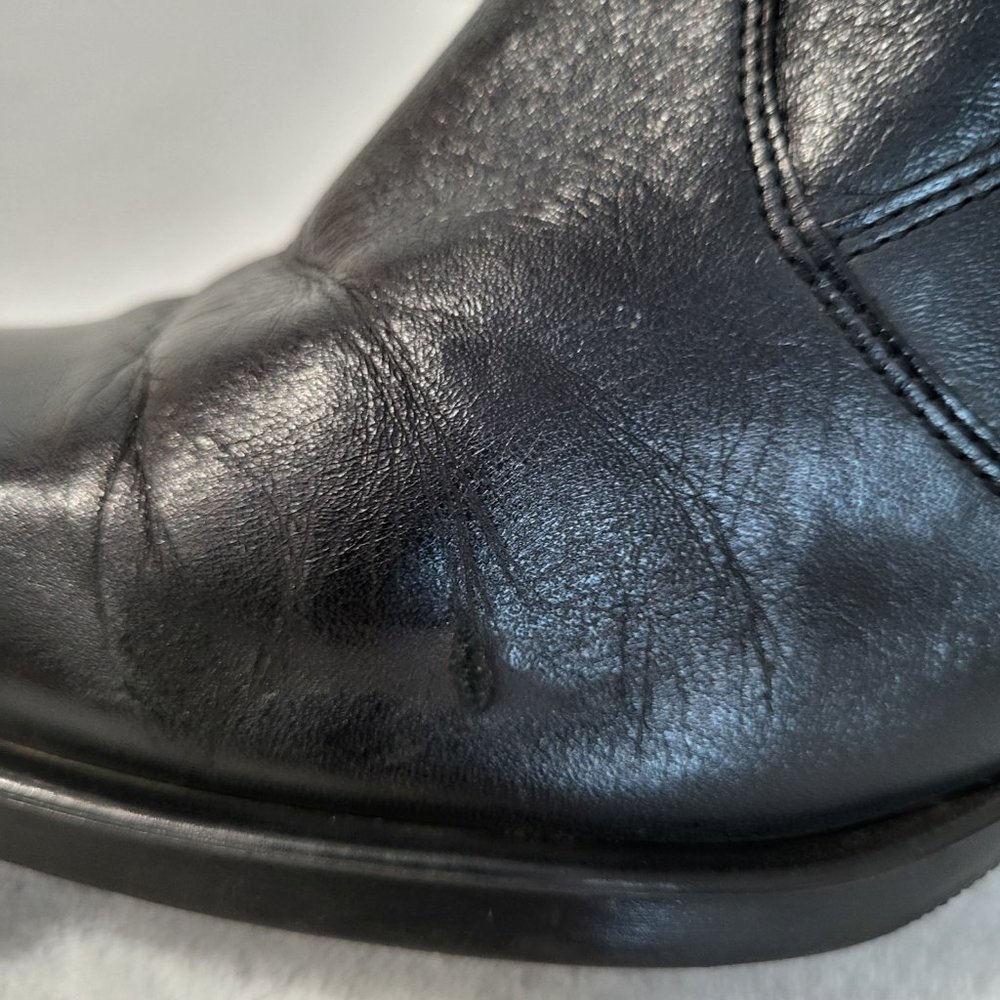 Janita Calf High Heeled Boots 22890, Black SZ 37 - Picture 9 of 15